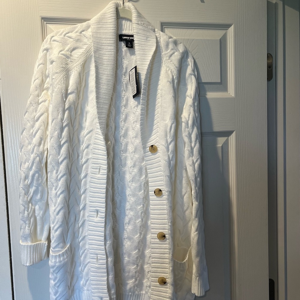 Lands’ End drifter cardigan